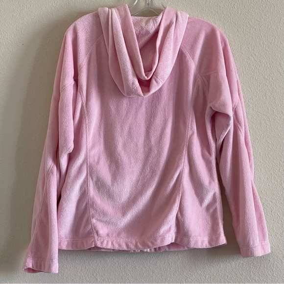 Vintage Denali light pink soft fuzzy zip up hoodie sweater/jacket/top - Picture 7 of 12
